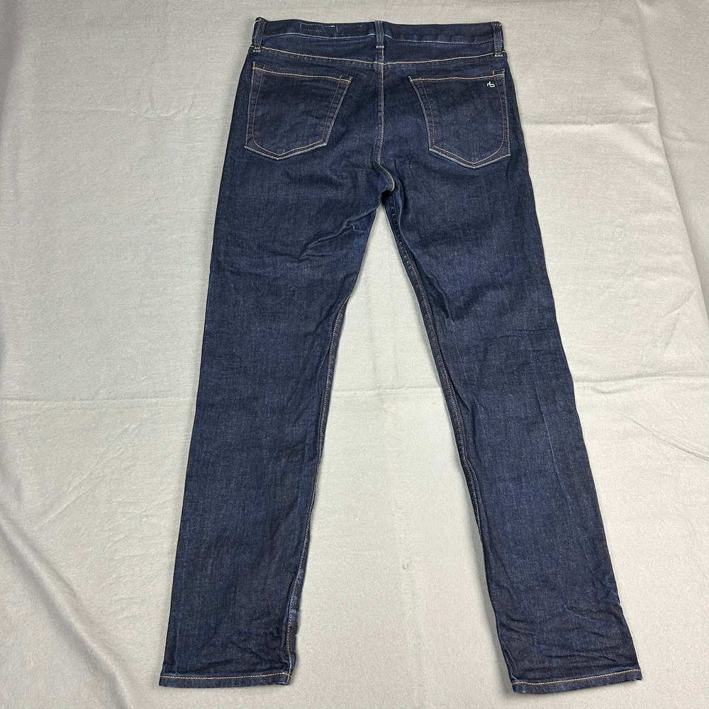 Rag & Bone Jeans Kaihara Raw Denim Mens 32x32 Indigo Blue - Picture 14 of 15